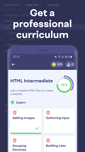 Mimo: Learn coding in HTML, JavaScript, Python screenshot 5
