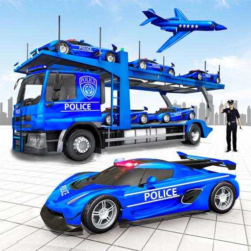 US Police Car Transport Games: Truck Driving Games