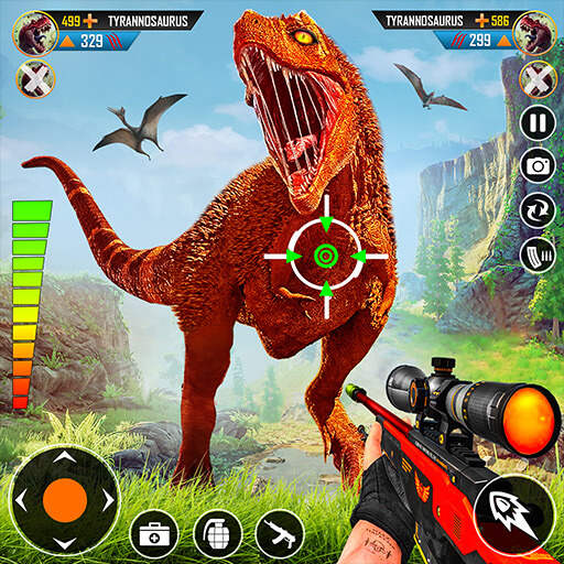 Wild Dino Hunting Gun Games