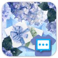 Hydrangea skin for Next SMS on 9Apps