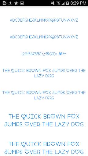 Color Fonts for FlipFont #3 1 تصوير الشاشة