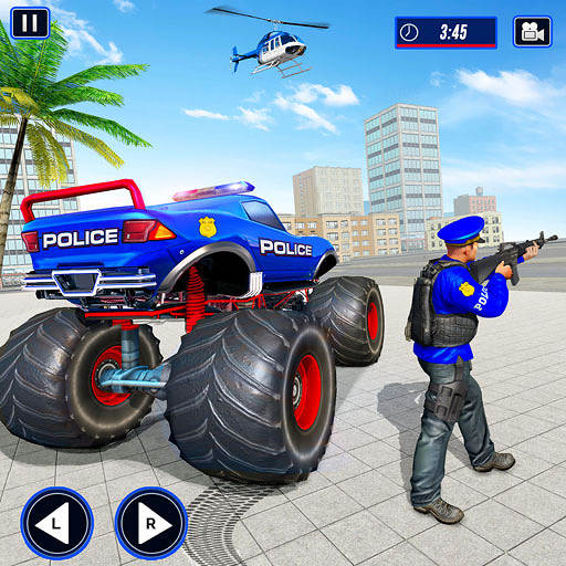 Us Police Monster Truck Cop Duty City War Games