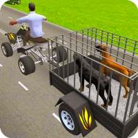 Pet Dog ATV Cargo Transport 3D on 9Apps