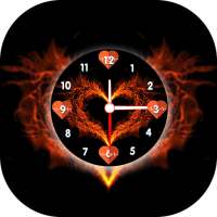 Heart Clock Live Wallpaper, Analog Clock Wallpaper