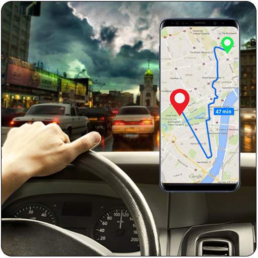 Live Earth Map Route Planner & Voice Navigation