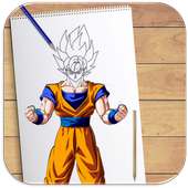 How to Draw Dragon Ball Z All Characters on 9Apps