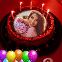 Pic on Birthday Cake with Name and Photo Maker