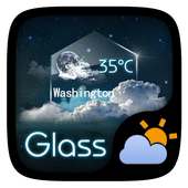Glass GO Weather Widget Theme