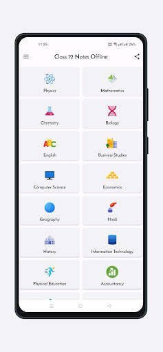 Class 12 Notes Offline скриншот 1