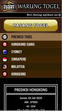 Warung Togel App Download 2021 Gratis 9apps