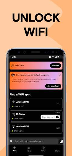 WiFi စကားဝှက်များ Instabridge screenshot 2