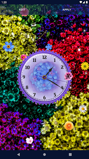 Flower Blossoms Spring Clock स्क्रीनशॉट 4