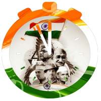 India Flag  Clock Wallpaper