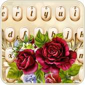Luxurious Golden Rose Keyboard on 9Apps