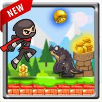 ninja run: jungle adventure game. adventure world.