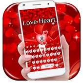 Red Love Heart Keyboard on 9Apps
