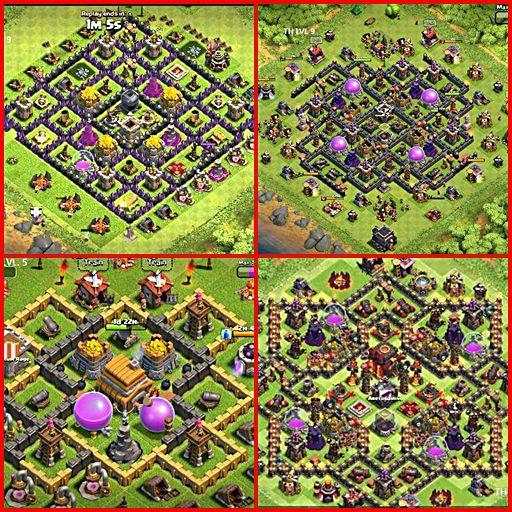 Maps of Clash of Clans 2020