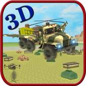 Flying Helicopter Truck  3d