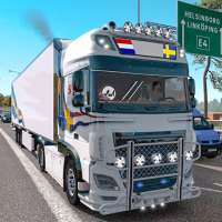 un camion cargaison conduite colline simulateur