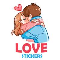 Couple Romantic Love Kiss Stickers for WhatsApp