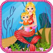 Mermaid Geburt Baby-Spiele