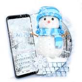 Snowflakes❄️Exquisite Snow Blue Ice Keyboard Theme on 9Apps