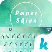 Paper Skies Keyboard Theme