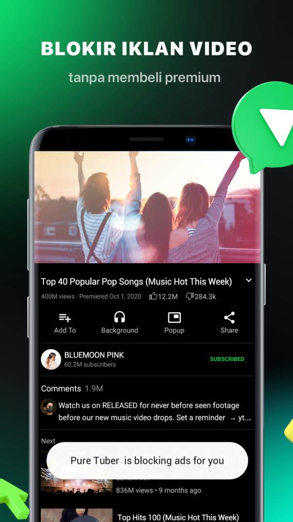 Pure Tuber - Block Ads for Video, Free Premium screenshot 2