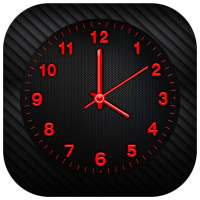 Red Analog Clock Live Wallpaper on 9Apps