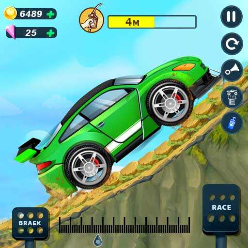 Uphill Races Car Game for kids