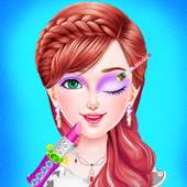 Boneca princesa reforma meninas jogo de maquiagem