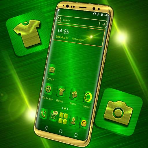 Green Texture Launcher Theme