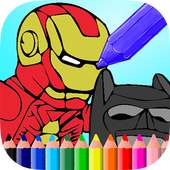 Coloring Superhero Javis team