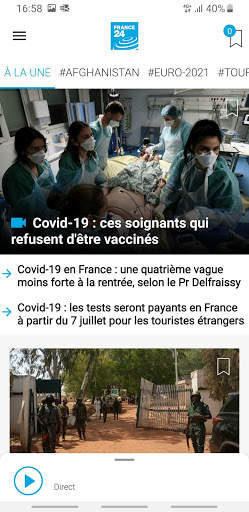 FRANCE 24 - Info et actualités स्क्रीनशॉट 1