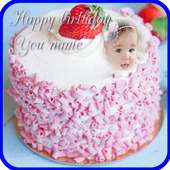 birthday cake photo frame name on 9Apps