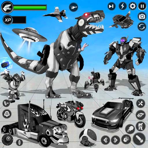 Dino Robot Car Transform Game