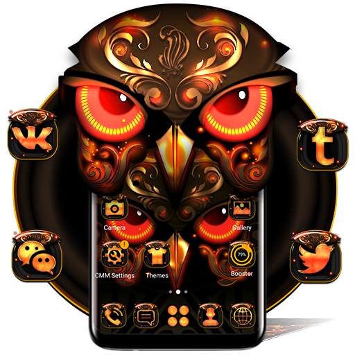 Angry Owl Launcher Theme