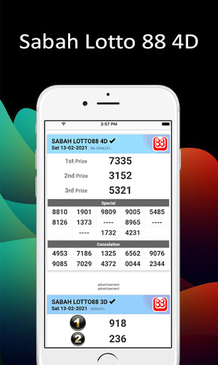 Sabah lotto deals 88 4d results