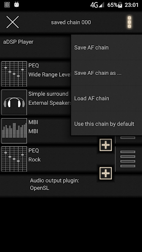 music player with parametric equalizer & surround screenshot 2