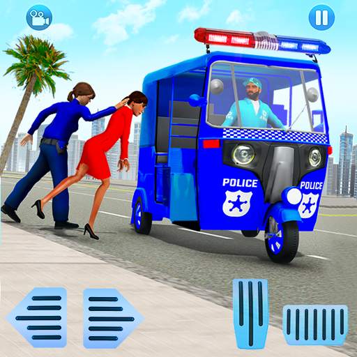 Police Tuk Tuk Auto Rickshaw Driving Game 2021