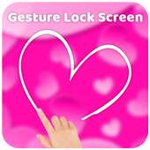 Gesture lock screen and app lock