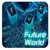 global tech keyboard gps future neon blue on 9Apps
