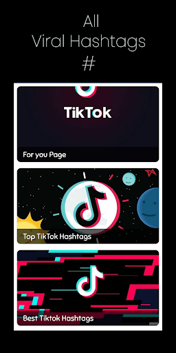 Hashtags for TikTok स्क्रीनशॉट 1