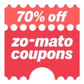 Promo Coupons for Zomato Food Delivery App