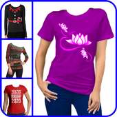 Women Designed T-Shirt Photo Editor