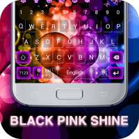 Black Pink Shine Keyboard Theme