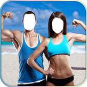 Body Builder Couple Photo Suit Editor on 9Apps