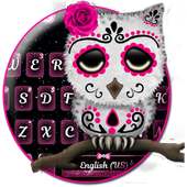 Sugar Skull Owl Keyboard Theme on 9Apps