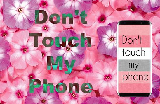 Don't touch my phone NEON frame iPhone Wallpaper + Wallpapers Download 2024