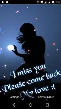 I Miss You Live Wallpaper App لـ Android Download - 9Apps
